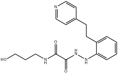 2-[(3-羟丙基)氨基]-2-氧代-乙酸,2-[2-[2-(4-吡啶基)乙基]苯基]肼,329183-16-6,结构式
