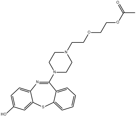 7-Hydroxy Quetiapine Acetate Struktur