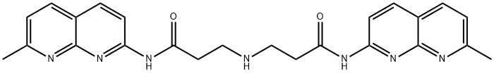 Propanamide, 3,3'-iminobis[N-(7-methyl-1,8-naphthyridin-2-yl)- Structure