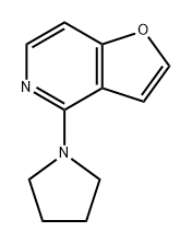 Furo[3,2-c]pyridine, 4-(1-pyrrolidinyl)- Structure