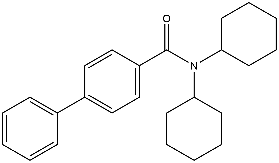 N,N-Dicyclohexyl[1,1'-biphenyl]-4-carboxamide Structure