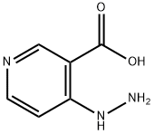 3-Pyridinecarboxylic acid, 4-hydrazinyl- Structure