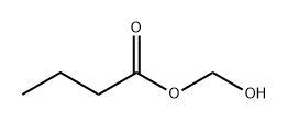 Butanoic acid, hydroxymethyl ester 化学構造式