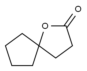 1-オキサスピロ[4.4]ノナン-2-オン 化学構造式
