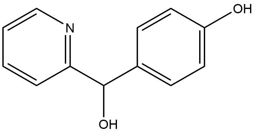 4-(Hydroxy(pyridin-2-yl)methyl)phenol,33455-95-7,结构式