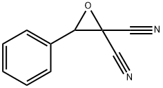 2,2-Oxiranedicarbonitrile, phenyl- Structure