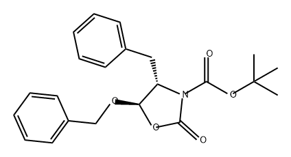 3-Oxazolidinecarboxylic acid, 2-oxo-5-(phenylmethoxy)-4-(phenylmethyl)-, 1,1-dimethylethyl ester, (4S,5R)-