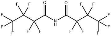 Butanamide, 2,2,3,3,4,4,4-heptafluoro-N-(2,2,3,3,4,4,4-heptafluoro-1-oxobutyl)- Struktur