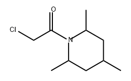 Ethanone, 2-chloro-1-(2,4,6-trimethyl-1-piperidinyl)- Structure