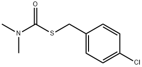 Carbamothioic acid, dimethyl-, S-[(4-chlorophenyl)methyl] ester (9CI) Structure