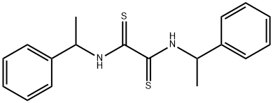 N,N'-Bis(α-methylbenzylamino)ethanebisthioamide Structure