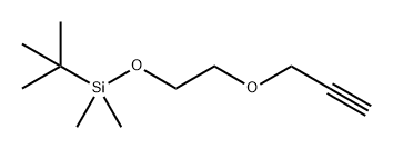 叔丁基二甲基(2-(丙-2-炔-1-基氧基)乙氧基)硅烷 结构式