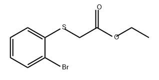 Acetic acid, 2-[(2-bromophenyl)thio]-, ethyl ester Struktur