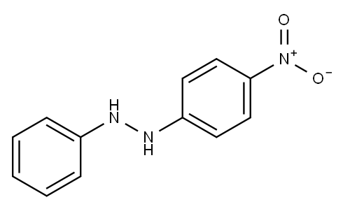Hydrazine, 1-(4-nitrophenyl)-2-phenyl- Struktur