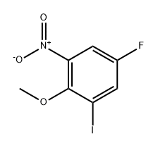 5-氟-1-碘-2-甲氧基-3-硝基苯, 342-53-0, 结构式