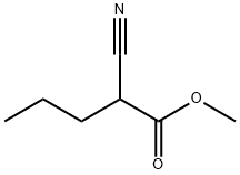 Pentanoic acid, 2-cyano-, methyl ester Structure