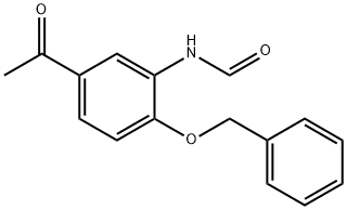4-Benzyloxy-3-formamidoacetophenone 结构式