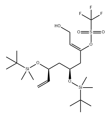 Methanesulfonic acid, 1,1,1-trifluoro-, (1Z,3S,5S)-3,5-bis[[(1,1-dimethylethyl)dimethylsilyl]oxy]-1-(2-hydroxyethylidene)-6-hepten-1-yl ester