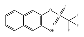Methanesulfonic acid, 1,1,1-trifluoro-, 3-hydroxy-2-naphthalenyl ester,342890-35-1,结构式