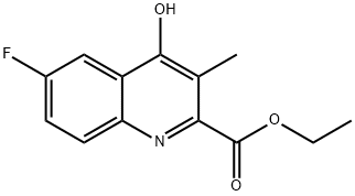 2-Quinolinecarboxylic acid, 6-fluoro-4-hydroxy-3-methyl-, ethyl ester