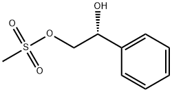 1,2-Ethanediol, 1-phenyl-, 2-methanesulfonate, (1R)- 化学構造式