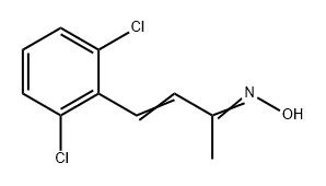 3-BUTEN-2-ONE, 4-(2,6-DICHLOROPHENYL)-, OXIME 结构式