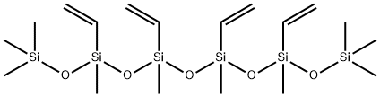 Hexasiloxane, 3,5,7,9-tetraethenyl-1,1,1,3,5,7,9,11,11,11-decamethyl- Structure