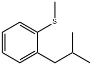 1-(2-甲基丙基)-2-(甲硫基)苯 结构式