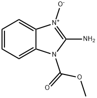 1H-Benzimidazole-1-carboxylicacid,2-amino-,methylester,3-oxide(9CI) Struktur