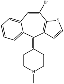 Piperidine, 4-(10-bromo-4H-benzo[4,5]cyclohepta[1,2-b]thien-4-ylidene)-1-methyl-