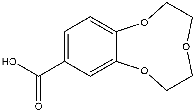 2,3,5,6-四氢苯并[B][1,4,7]三氧杂环壬烷-9-羧酸, 346405-40-1, 结构式