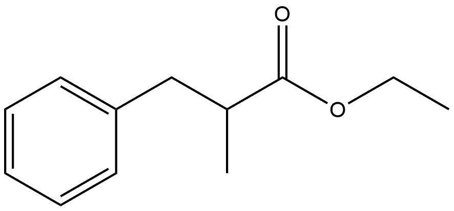Benzenepropanoic acid, α-methyl-, ethyl ester 结构式
