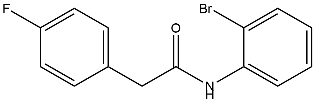 N-(2-Bromophenyl)-4-fluorobenzeneacetamide Structure