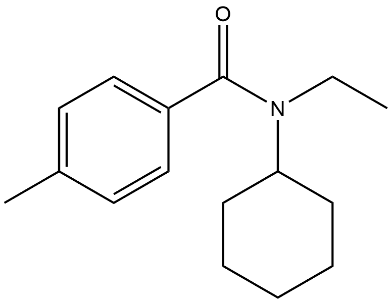 N-Cyclohexyl-N-ethyl-4-methylbenzamide Struktur