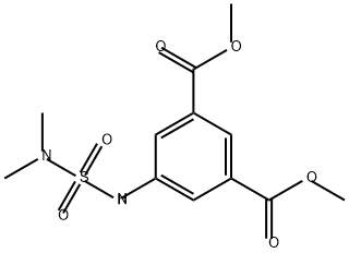 1,3-Benzenedicarboxylic acid, 5-[[(dimethylamino)sulfonyl]amino]-, 1,3-dimethyl ester Structure