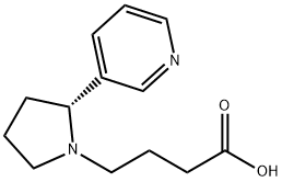 (R)-4-(2-(pyridin-3-yl)pyrrolidin-1-yl)butanoic acid,350820-89-2,结构式