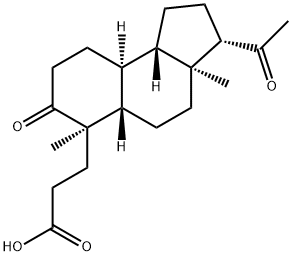 1H-Benz[e]indene-6-propanoic acid, 3-acetyldodecahydro-3a,6-dimethyl-7-oxo-, (3S,3aS,5aS,6R,9aS,9bS)- Struktur