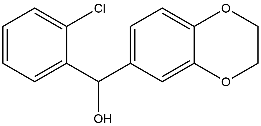 (2-chlorophenyl)(2,3-dihydrobenzo[b][1,4]dioxin-6-yl)methanol Structure