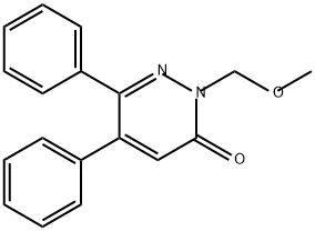 3(2H)-Pyridazinone, 2-(methoxymethyl)-5,6-diphenyl- Struktur