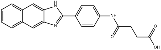 Butanoic acid, 4-[[4-(1H-naphth[2,3-d]imidazol-2-yl)phenyl]amino]-4-oxo- Structure