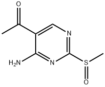 352328-56-4 Ethanone, 1-[4-amino-2-(methylsulfinyl)-5-pyrimidinyl]-