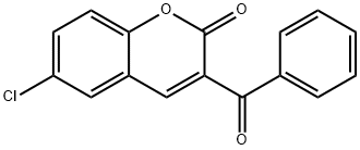 3-苯并基-6-氯-2H-色烯-2-酮,3542-65-2,结构式