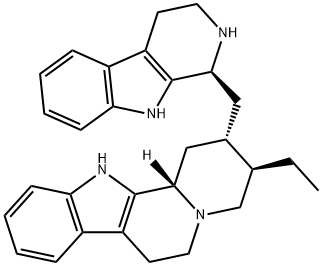 16-[(1S)-2,3,4,9-Tetrahydro-1H-pyrido[3,4-b]indol-1-yl]-17-norcorynan 结构式