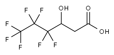 Hexanoic acid, 4,4,5,5,6,6,6-heptafluoro-3-hydroxy- Structure