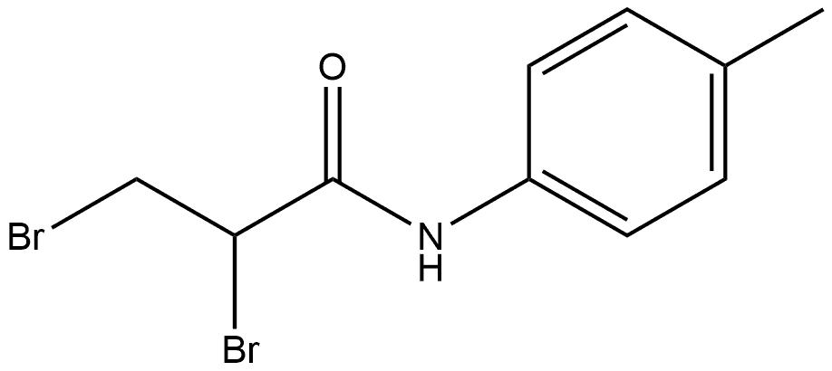 2,3-Dibromo-N-(4-methylphenyl)propanamide 结构式