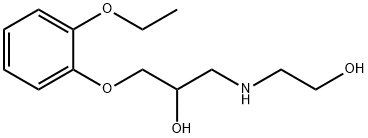 2-Propanol, 1-(2-ethoxyphenoxy)-3-[(2-hydroxyethyl)amino]- Structure