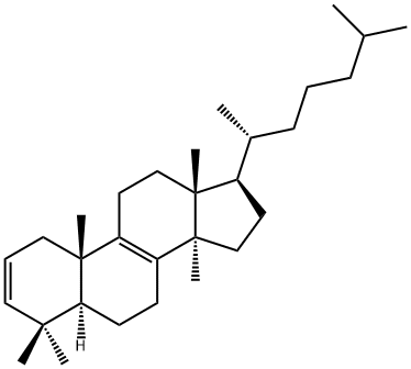 Lanosta-2,8-diene 结构式