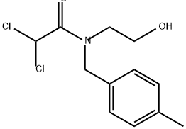 Acetamide, 2,2-dichloro-N-(2-hydroxyethyl)-N-[(4-methylphenyl)methyl]- Structure