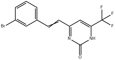 4-[2-(3-Bromophenyl)ethenyl]-6-(trifluoromethyl)-2(1H)-pyrimidinone|化合物 BVFP