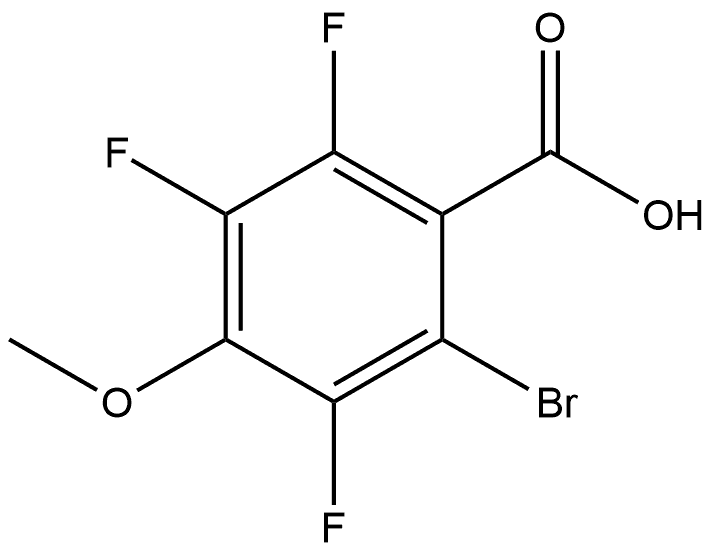 2-Bromo-3,5,6-trifluoro-4-methoxybenzoic acid Structure